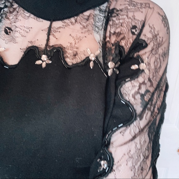 Black Lace top Dress - Picture 1 of 2